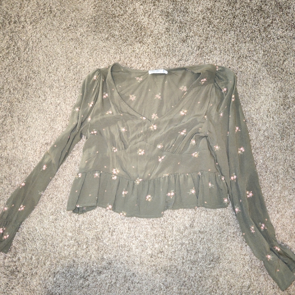 Crop top Floral Shirt